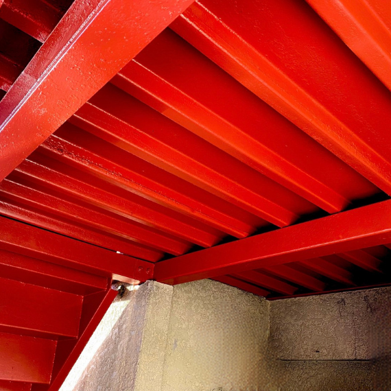 再生塗装の様子