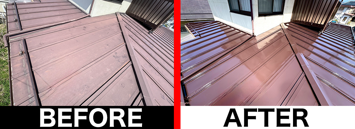 茅野市 屋根塗装工事 施工写真 建築塗装塗匠