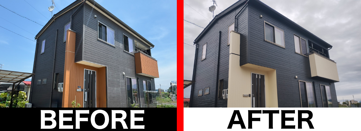 長野市 外壁塗装工事 施工写真 建築塗装塗匠