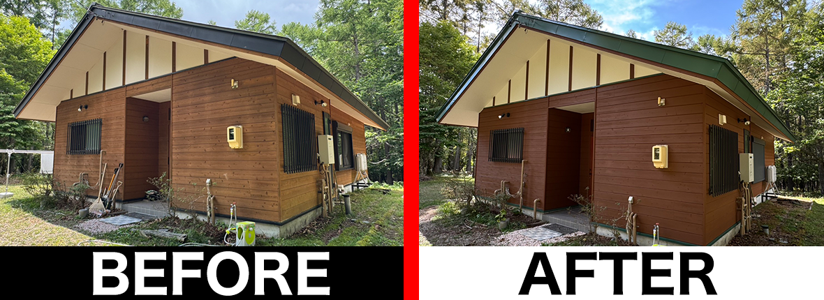 茅野市 外壁塗装工事 施工写真 建築塗装塗匠