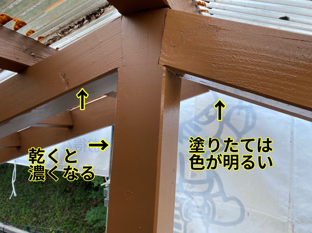 諏訪市木部塗装工程3-1