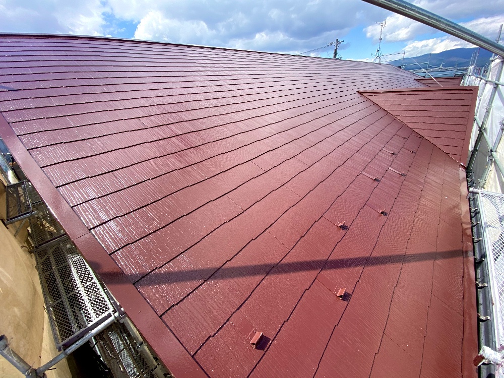 諏訪市屋根塗装工程1-4