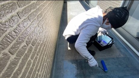 諏訪市トップコート下処理工程1-2