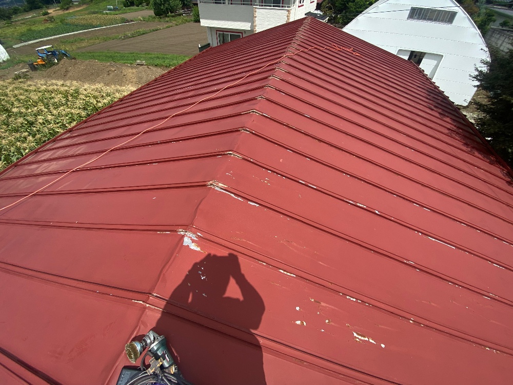 工程1-1 K様邸屋根の施工前状況（劣化確認）