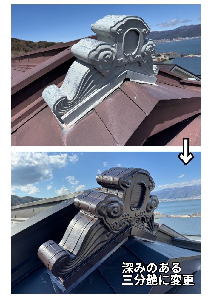 工程2-3 2階屋根の下塗り完了