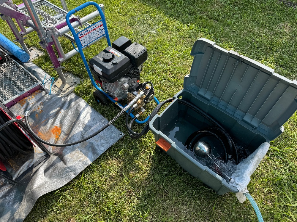 工程1-3 屋根・外壁の高圧洗浄