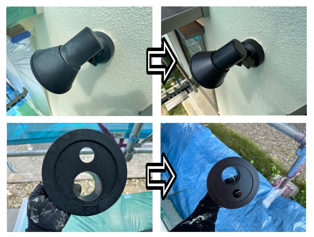 工程3-6 サイディングへのフッ素クリア塗装