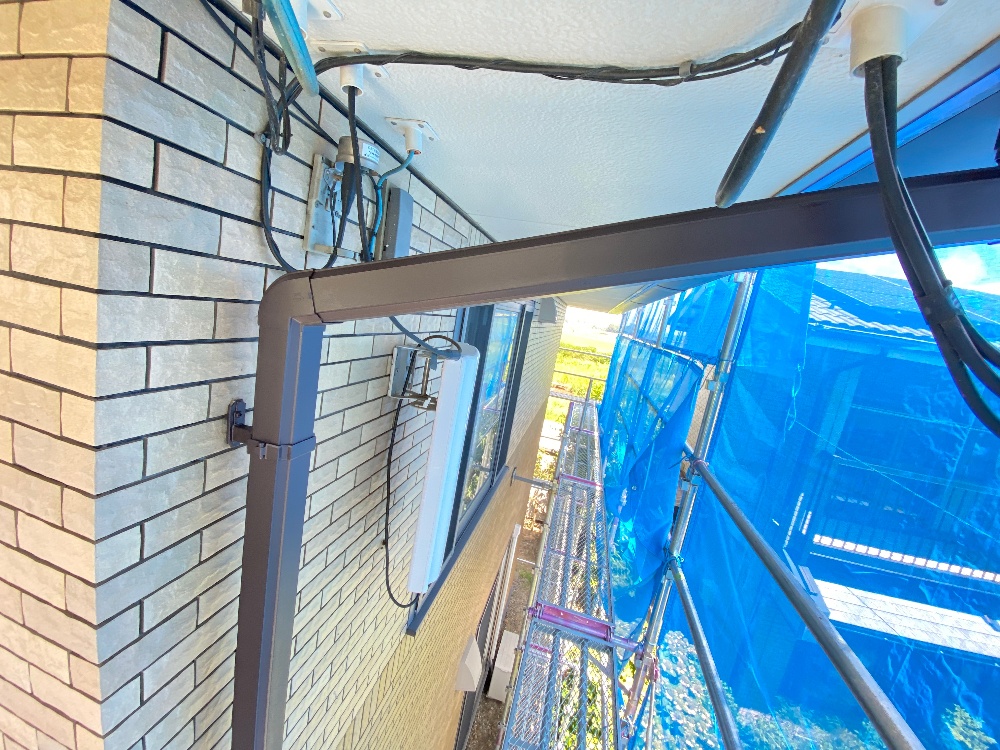 工程4-6 縦樋塗装完了