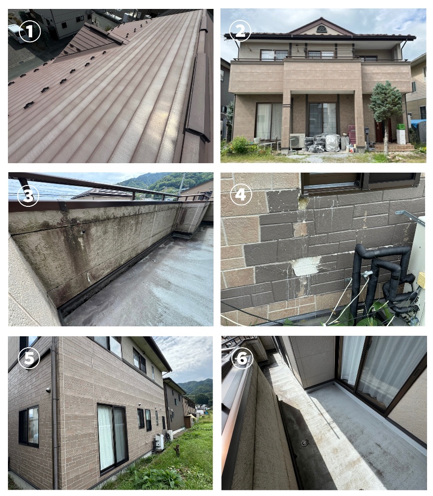 工程1-1 M様邸全塗装工事の施工前状況