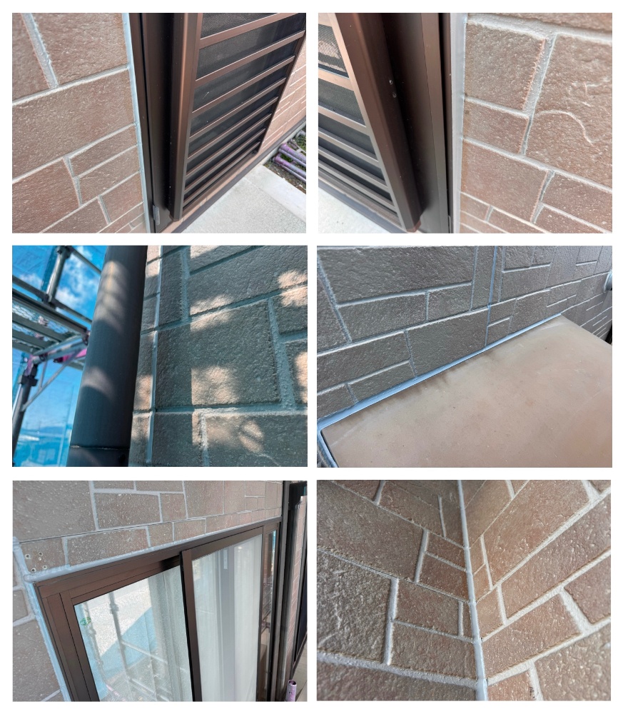 工程1-9 外壁クラックのパテ補修