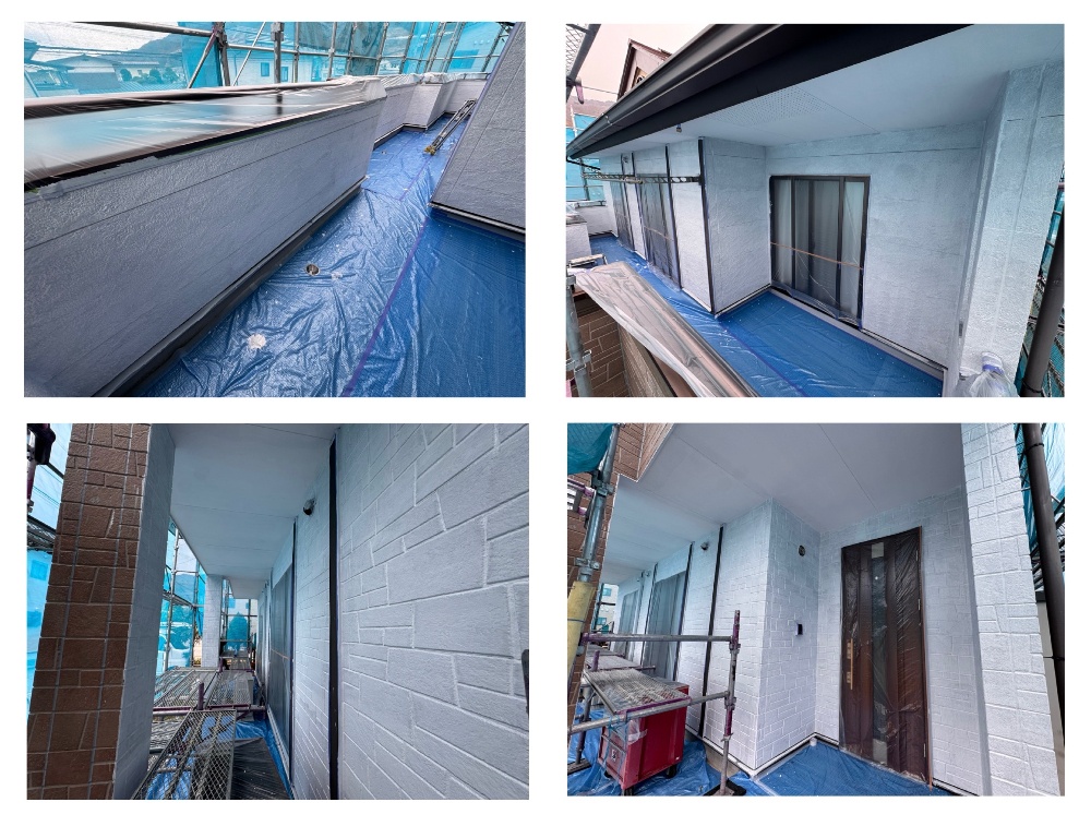 工程2-8 フッ素塗料上塗り（仕上げ）作業