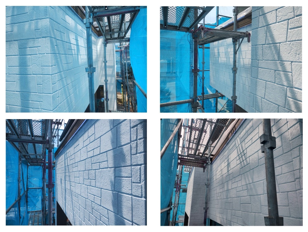 工程3-3 外壁中塗り作業（南側・西側・東側・北側）