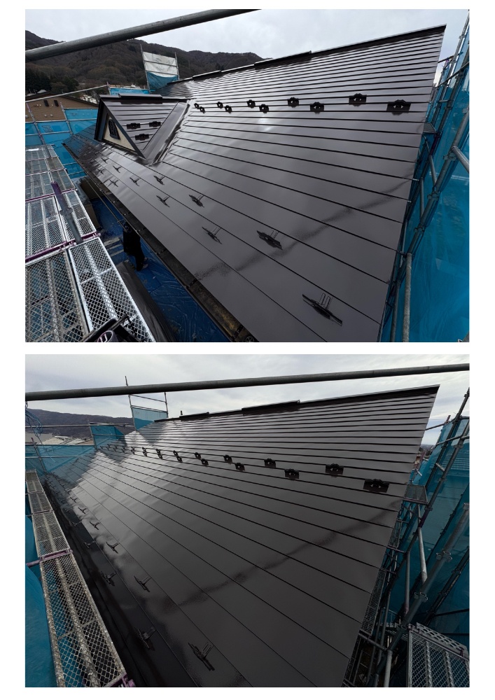 工程3-2 外壁下塗り・細部の塗り込み状況