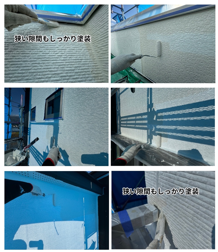工程3-3 外壁ナノコンポジットF 中塗り作業