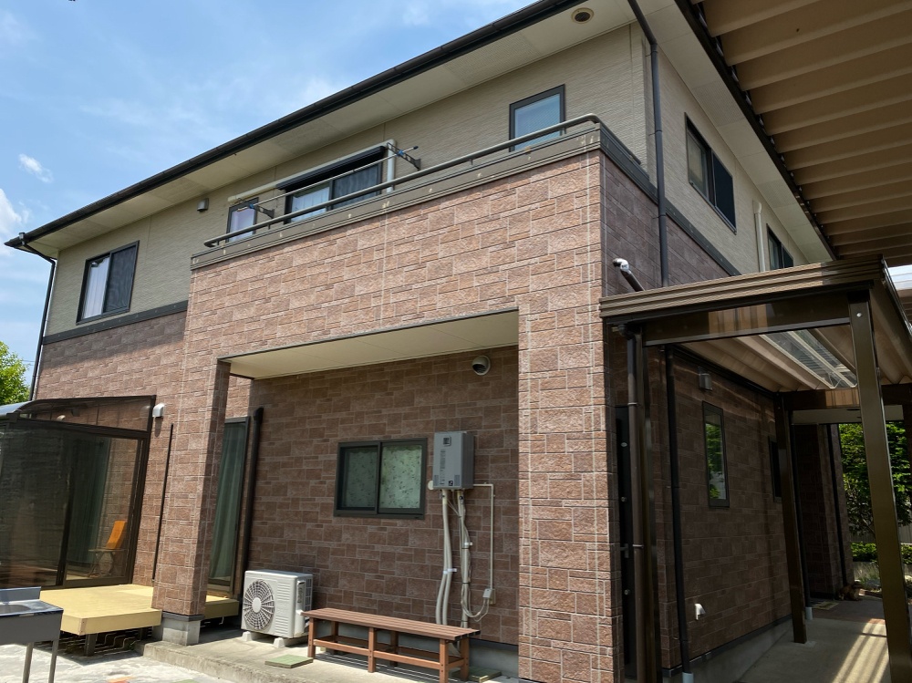 伊那市Y様邸 屋根外壁塗装工事 施工前の外観