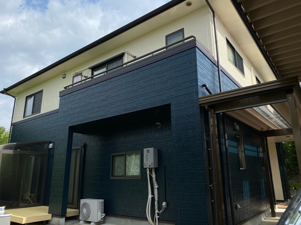 工程3-12 伊那市Y様邸 屋根・外壁塗装工事 完成