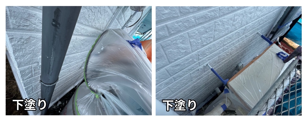 北西東面の外壁下塗り2