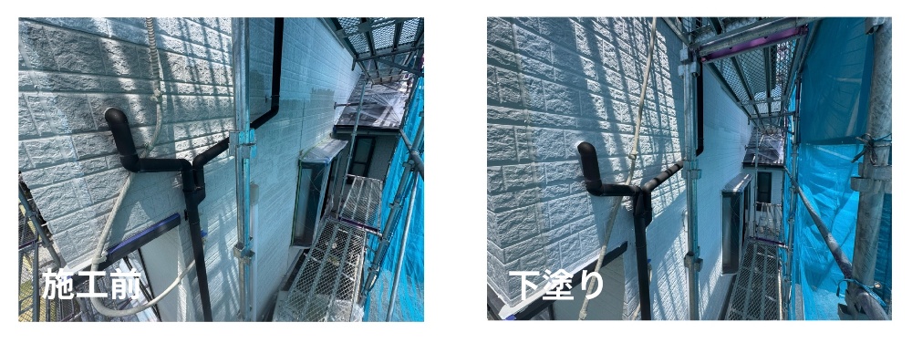 外壁塗装作業中2