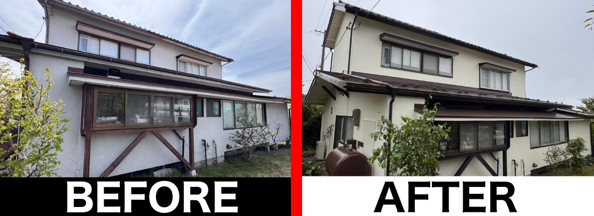 御代田町 全塗装工事 施工写真 建築塗装塗匠