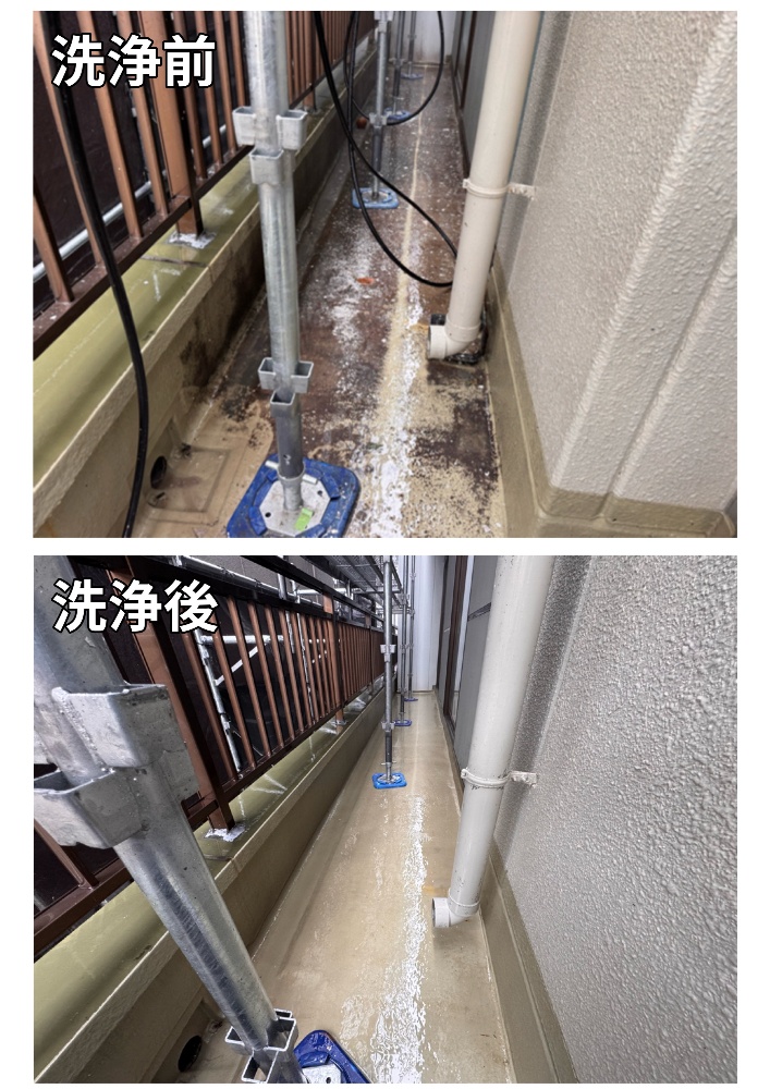 飯田市I様邸 屋根・外壁の高圧洗浄1